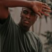 Man Wearing Crew-neck T-shirt